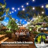 Lakumu 48FT LED Outdoor String Lights for Patio with Waterproof