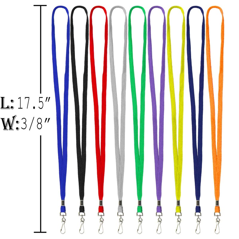 Ollain Badge Lanyards Flat Lanyard Swivel Hooks Durably Neck Bulk