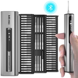 ARROWMAX Mini Electric Screwdriver, Precision Electric Screwdriver Set with 60-in-1 Magnetic Bits, HD OLED Display, 5 Torque Modes, Repair Tool Kit for Phone, Watch, Laptop (M1 PRO)
