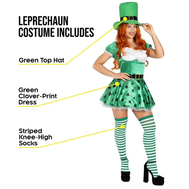 Fun Shack Leprechaun Costume for Women - Irish Fancy Dress