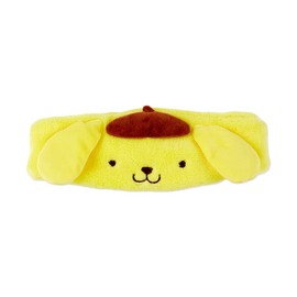 Sanrio 986178 Hair Band, Hair Turban Headband, Yellow, Pompompurin, Purin, Face Wash, Makeup, One Size Fits Most, Girls, Character