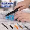 6-in-1 Hunting Knife Sharpener & Bottle Opener Adjustable Angles Multi-Function