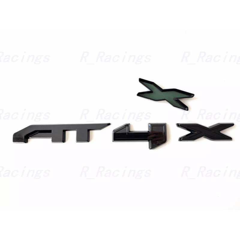 Auto Front Grill Gloss Black AT4X OVERLAY Emblem 2023+ GMC