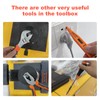 33 Picce Orange Tool Kit with 12V Cordless Drill, Tool
