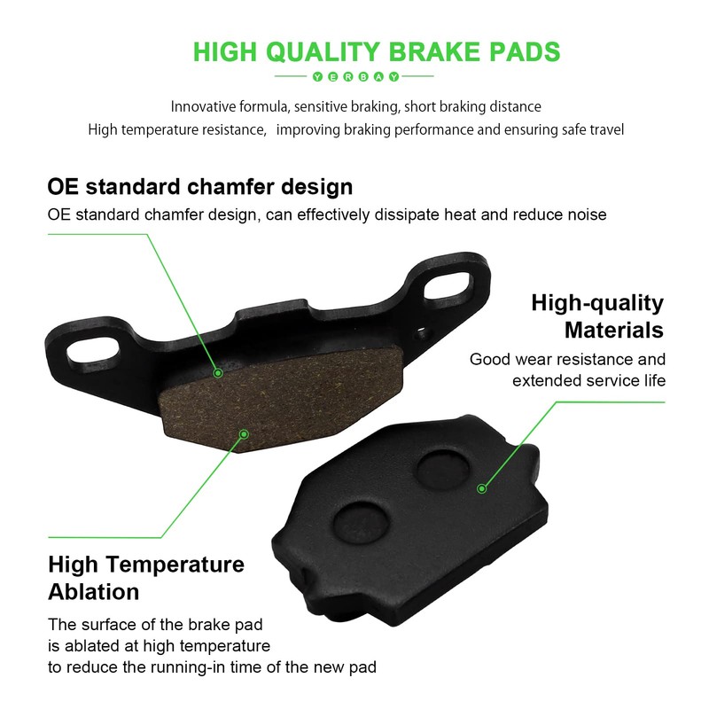 Yerbay Rear Brake Pads for Kymco Agility City 125 2008-2017