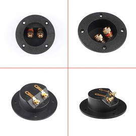 Speaker Terminal Connectors Speaker Box Terminal Binding Post Round Screw Cup Connector Subwoofer Plug