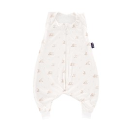 Traumeland Baby Sleeping Bag with Feet, 0.5 Tog, Hophop Bunny, Beige, Summer Pyjamas, Lightweight Breathable Baby Sleeping Bag, Oeko-Tex 100 Certified