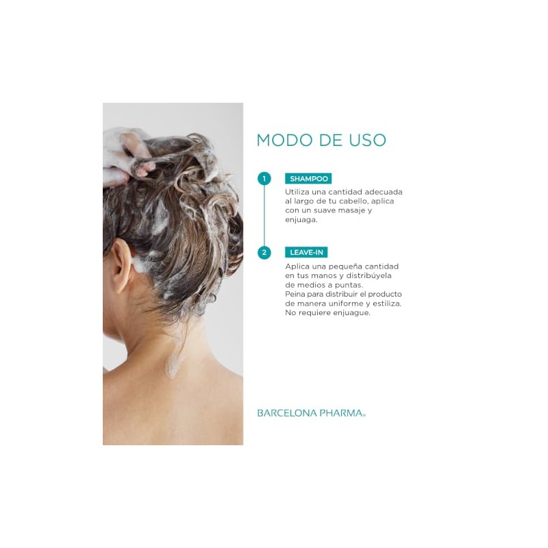 Barcelona Pharma | Tratamiento Rescate Capilar: Shampoo Reestructurante + Leave