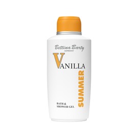Bettina Barty Summer Vanilla Bath & Shower Gel 500 ml | For Velvety Nourished Skin | Incomparable Fragrance Experience of Vanilla & Oriental Floral Notes | Vegan | 1 x 500 ml