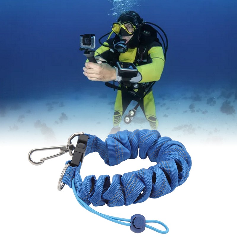 Diving Camera Lanyard Stainless Steel Spring Coiled Lanyard Diving Coil