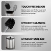 ToiletTree Products Toilet Brush with Lid - Sleek Toilet Bowl