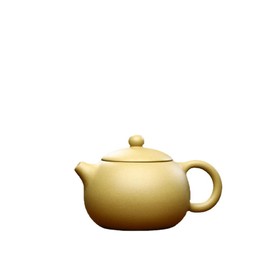 Xishi Teapot 15oz Chinese Zisha Clay Pot Ceramics Purple Sand Mud Kungfu Tea Set Kettle 9 Hole Filter (Yellow 450ml)