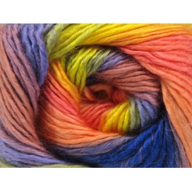 Lot of 4 x 100gr Skeins Ice Yarns Lana Bella (30% Wool) Yarn Salmon Shades Yellow Lilac Blue