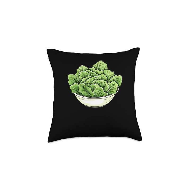 Iceberg Lettuce In A Salad Throw Pillow
