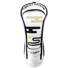 Blue Moon UT Headcover for UT [5 Series] [Ekasa Star] Golf Headcover Club Cover 2025 Model (5.2ES White)