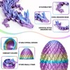 4PCS 3D Printed Dragon Eggs with Dragon Inside, Easter Dragon