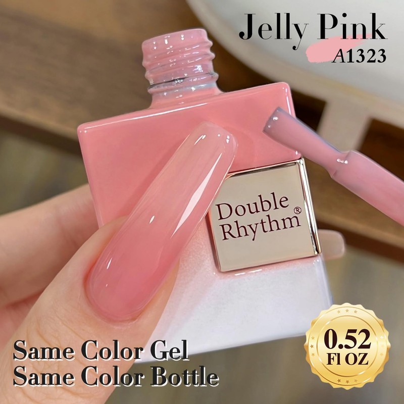 Double Rhythm Translucent Gel Polish Sheer Neutral Natural Light Milky