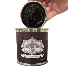 All-in-ONE Gel Stain, No Sanding or Sealer Needed, Oil Based for Interior/Exterior use - Espresso (deep Brown), Quart