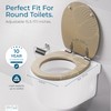 SANILO Wooden Toilet Seat with Soft Close [ROUND] - Decorative,