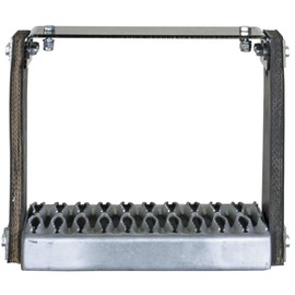 Buyers Products 5231112 12" Wide x 11" Tall Flexible Step,Black & Silver