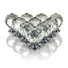 LIVIVO Pack of 10 Round Crystal Drawer Knobs with Chrome