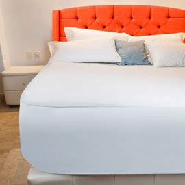 Protector de Colchón Impermeable 100% Tencel Fibras Naturales Hipoalergénico Anti Acaros (King Size)