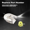 LESHIAUTO 2 Pcs Transmission Shifter Cable Bushing with Cap Compatible