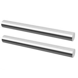 Eoiips 1/4" Diameter 304 Stainless Steel Round Rod Solid Rod 10" in Length, for DIY Metal Craft & Metal Working Hobbies, 2pcs