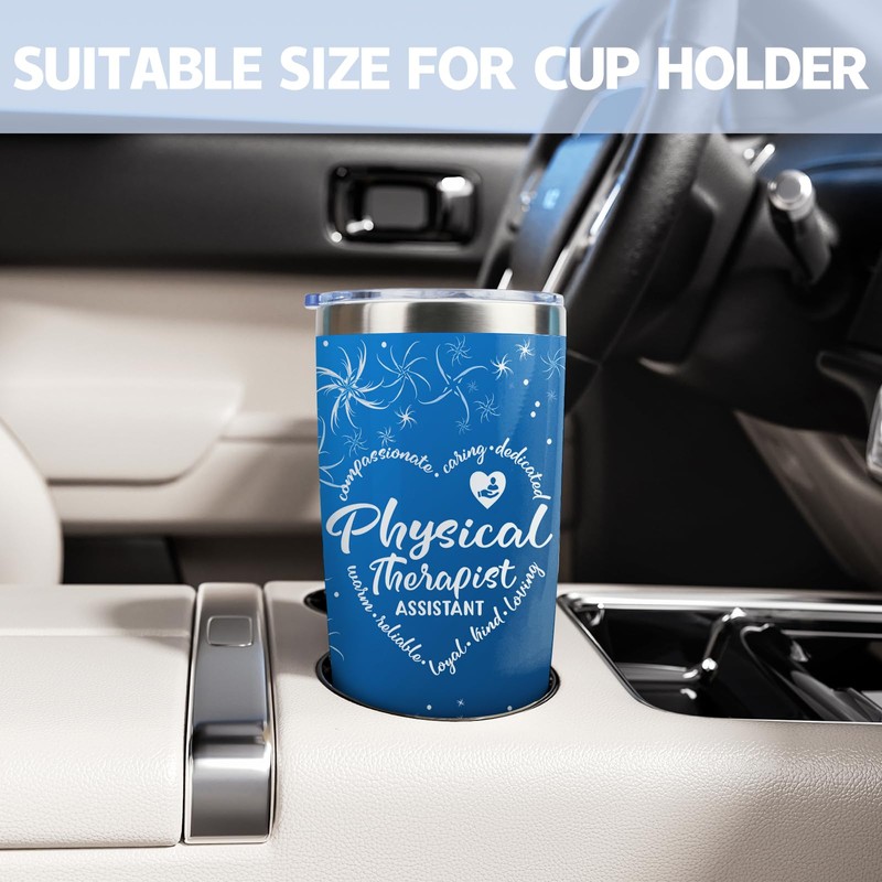 CWEGSJ Physical Therapy Assistant Gift PTA 20oz Tumbler with Lid