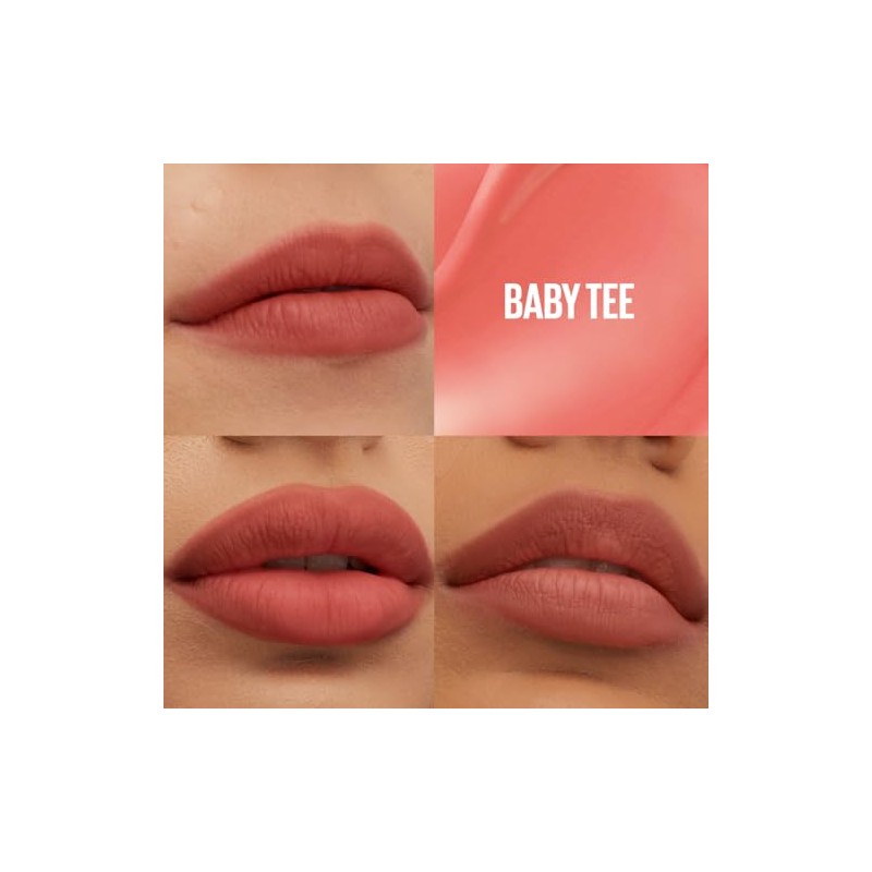 Maybelline Super Stay Teddy Tint, Tinta para Labios Mate Difuminado,