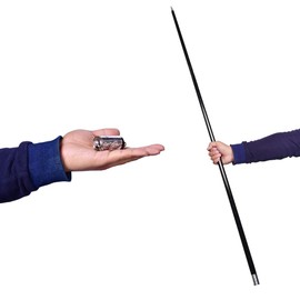 Doowops Metal Appearing Canes Magic Wands for Professional Magician Stage Close-up Magic Trick Magic Accessories