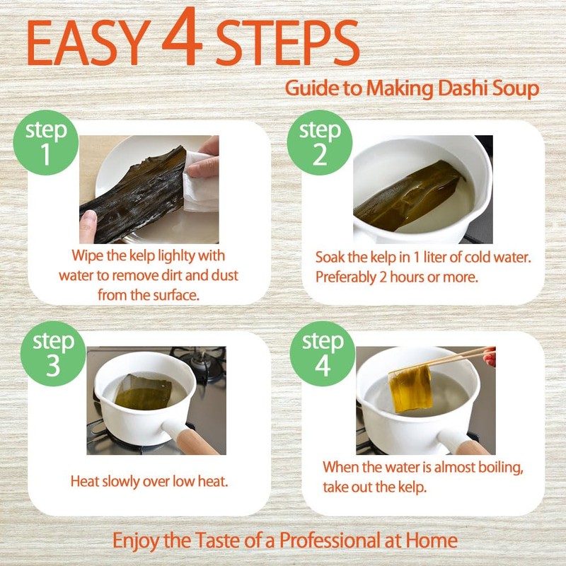 Kombu Premium Japanese Dried Seaweed for Dashi, Dried kombu, Hokkaido