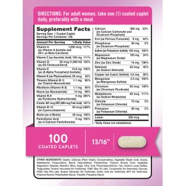 Nature's Truth Women's 50+ Multivitamin Caplets | 100 Count | with Vitamin A, C, D, E and Zinc | Non-GMO & Gluten Free Supplement