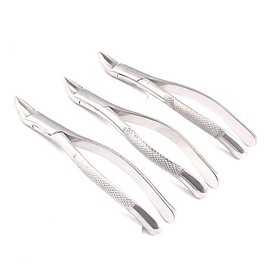 OdontoMed2011® 3 Pcs Extraction Forceps 150 Upper Incisors Root Teeth Dental Stainless Steel ODM