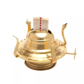 Mason Brass Plated Oil Burner Replacement for Antique Kerosene Lamps | 2 Pack