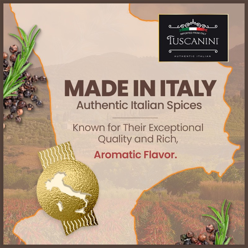 Tuscanini Premium Chili Pepper Spice Grinder, 1.06oz | Freshly Ground