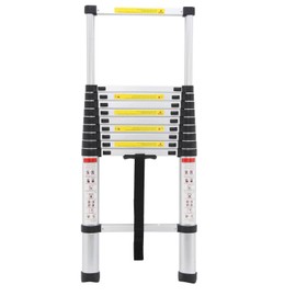 EN131 10.5FT Extension Ladder Lightweight Aluminum Telescopic ladders for Multi-Purpose Non-Slip with Slide Latch