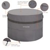 PATIOASIS Waterproof Fire Pit Cover Round 40''d x 24''h Grey