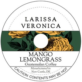 Mango Lemongrass Guatemalan Coffee (Single Serve K-Cup Pods) (Gourmet, Naturally Flavored, Whole Coffee Beans) (12 pods, ZIN: 575546) - 3 Pack