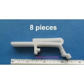 G & V 8 pcs Vertical Blind Dust Cover Valance Clip for 1 1/2 inch Holder Brackets