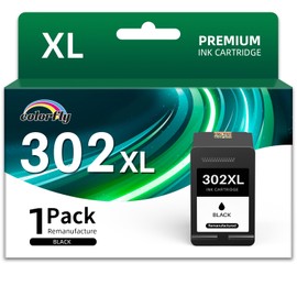 colorfly 302 302XL Printer Cartridges Black Replacement for HP 302 XL Cartridges 302XL for HP Envy 4525 4520 4522 4527 DeskJet 3630 3636 3638 3639 1110 2130 3633 OfficeJet 3831 38 30 38 33 5220 5230