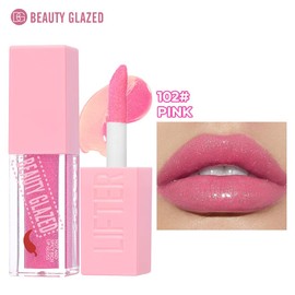 Beauty Glazed Hot & Spicy Rich Lip Gloss & Plumping Lip Oil with Chili Extract – Ultra‐Hydrating, Long‐Lasting Gloss & Sensual Plump Formula for Bold, Moisturized Lips (102# PINK, 1)