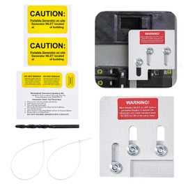 Generator Interlock it Compatible with Square D QO or Homeline 150 or 200 amp Panels 1 3/8 in Spacing Between The Main and Generator Circuit Breakers for Safe Usage of Portable Power During Outage