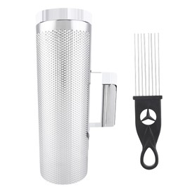 Stainless Steel Guiro 12" * 4" Percussion Instrument Musical Training Tool with Scraper