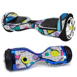 MightySkins Carbon Fiber Skin for Ultra Hoverboard - Awesome 80s | Protective, Durable Textured Carbon Fiber Finish | Easy to Apply, Remove, and Change Styles | Made in The USA