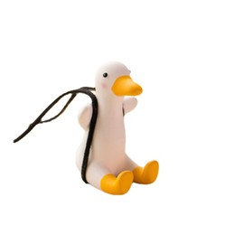 ALIMART Swing Duck Mirror Hanging Car Interior Accessories,Cute Stuff Car Decorations Gifts Car Mirror Hanging Accessories (Duck)