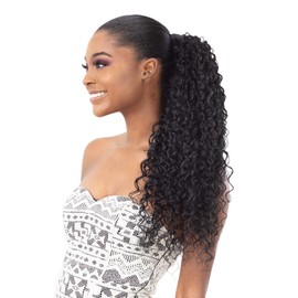 ORGANIQUE Milky Way Pony Pro Express Wrap Ponytail Mali Curl (1B)