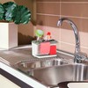 ROSMARINO Sink Caddy 8.6x4.7x5.5 (22x12x14cm) in Grey & White -