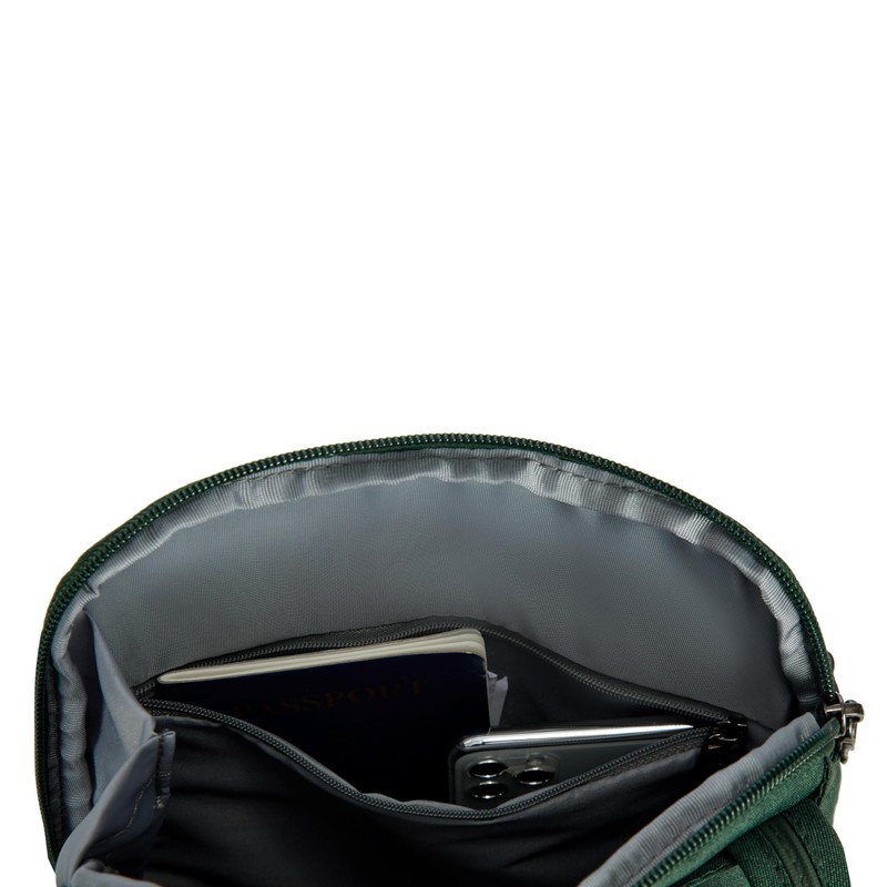 Travelon Unisex Metro Anti-Theft Small Crossbody Bag Forest Heather, Forest