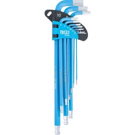 BGS 35100 hex socket angled spanner set, 9 parts, 1 piece